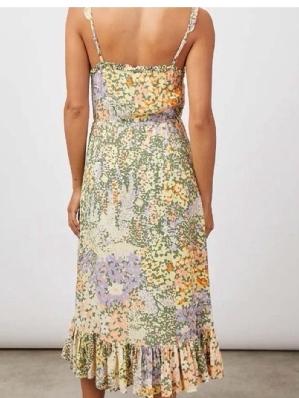 Rails Adayln Ruffle Gardenia Midi Dress - Picture 3 of 9